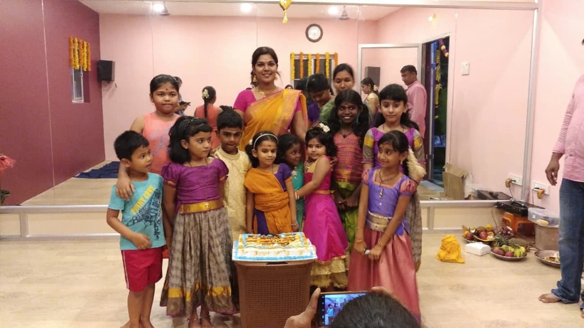 Cultural program at temple