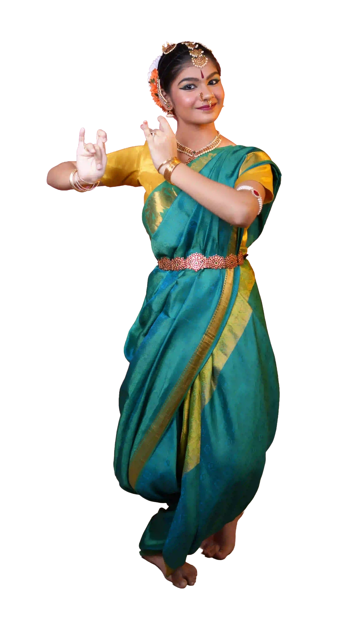 Guru Smt Meenakshi Preethi performing Bharatanatyam
